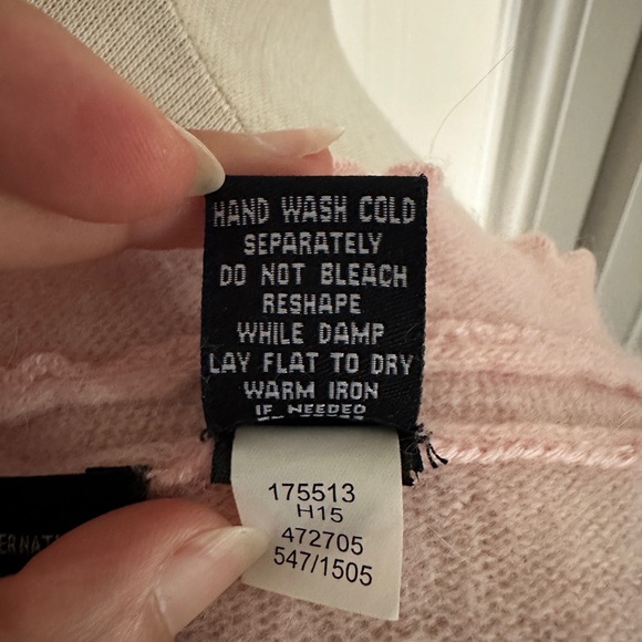 Vintage Moda International Baby Pink Lambswool and Rabbit Hair Cardigan Sweater - Picture 9 of 9